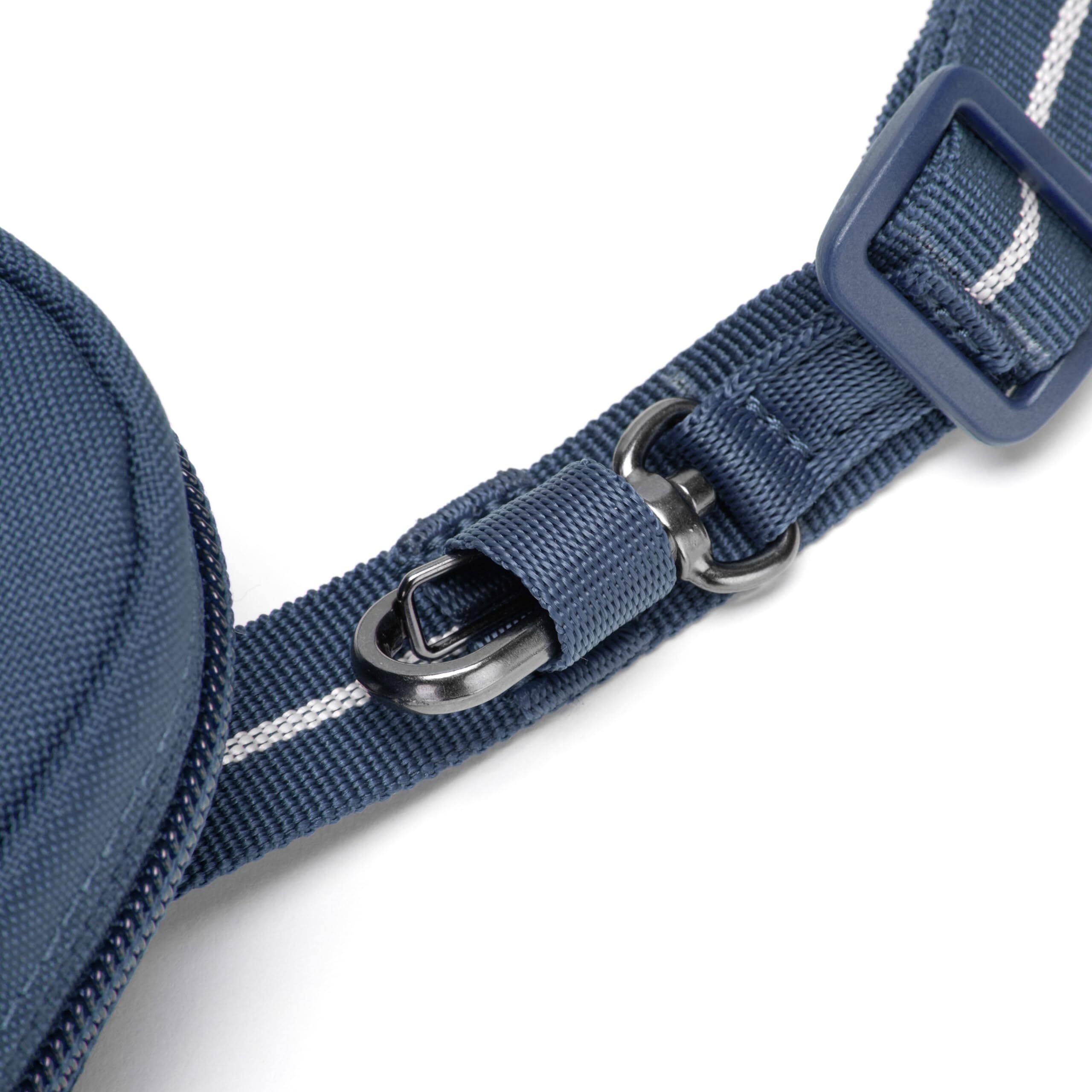 Alt View 2. Pacsafe - RFIDsafe Tech Crossbody (Coastal Blue) - Coastal Blue.