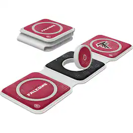 Keyscaper - Atlanta Falcons 3-in-1 Foldable Charger - White