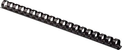 Alt View 2. Fellowes - 1/2" Plastic Binding Spine Comb, 90 Sheet Capacity, 25/Pack - Black.