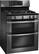 Angle. LG - 6.1 Cu. Ft. Freestanding Double Oven Gas Convection Range - Black Stainless Steel.