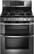 Front. LG - 6.1 Cu. Ft. Freestanding Double Oven Gas Convection Range - Black Stainless Steel.