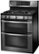 Left Zoom. LG - 6.1 Cu. Ft. Freestanding Double Oven Gas Convection Range - Black stainless steel.