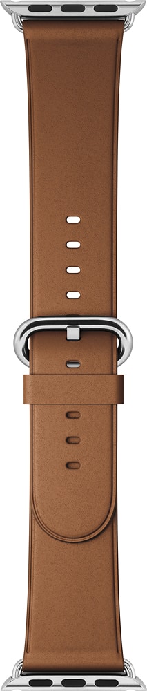 Angle. Apple - 42mm Classic Buckle - Saddle Brown.