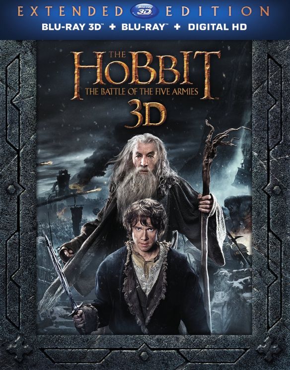  The Hobbit: The Battle of the Five Armies [Extended Edition] [3D] [Blu-ray/DVD] [Blu-ray/Blu-ray 3D/DVD] [2014]