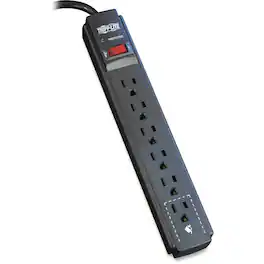 Tripp Lite - by Eaton Protect It! 6-Outlet Surge Protector 6 ft. Cord 790 Joules Diagnostic LED Black Housing - 6 x NEMA - Unknown