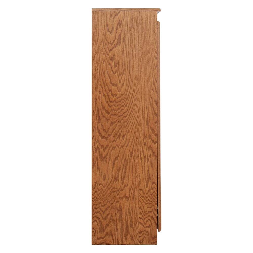 Alt View 2. Concepts in Wood - Multi use Storage Cabinet 4 Shelves Dry Oak Finish - Brown.