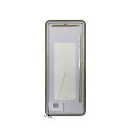 Elegant Kitchen and Bath - 72 Inch Rectangle LED Front and Backlit Wall Mirror - Satin Gold