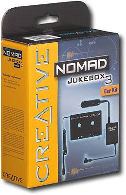 Angle Standard. Creative Labs - NOMAD Jukebox 3 Car Adapter Kit.