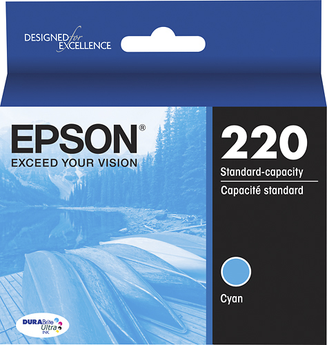 Epson - 220 Standard Capacity Ink Cartridge - Cyan was $8.99 now $5.99 (33.0% off)
