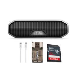 SanDisk Professional - 18TB G-DRIVE Desktop Hard Drive w/Memory Card Bundle