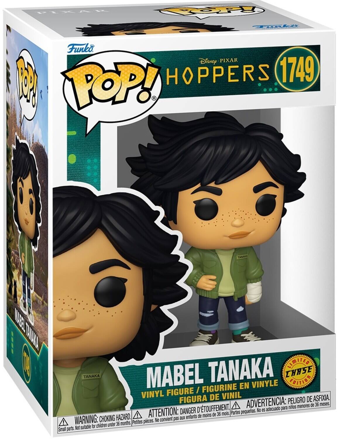PIXAR COP Tuali Funko. Disney PIXAR F HOPPERS 1749 POP! TANAKA MADE TAAALACA LIMITED TANAKA MABEL TANAKA CHASE FIGURINE EN VINYLE FIGURE / VINYL DE VINIL ASFIXIA. FIGURA ADVERTENCIA: PELIGRO DE menores de 36 meses. D'TOUFFEMENT. adecuado para ninos DANGER pequeas. No es HAZARD. ATTENTION: aux enfants de moins de 36 mois. Partes WARNING: CHOKING Petites pices. Ne convient pas for children under 36 months, Small parts. Not suitable.

Funko POP! Disney PIXAR HOPPERS 1749  
MABEL TANAKA  
VINYL FIGURE / FIGURINE EN VINYLE  
FIGURA DE VINIL  
LIMITED EDITION CHASE  
WARNING: CHOKING HAZARD. Small parts. Not suitable for children under 36 months.  
ATTENTION: DANGER D'ÉTOUFFEMENT. Petites pièces. Ne convient pas aux enfants de moins de 36 mois.  
ADVERT