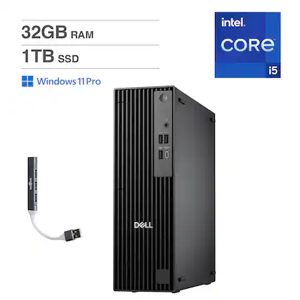 32GB RAM
1TB SSD
Windows 11 Pro
Intel Core i5
DELL