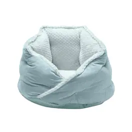 Smart Pet Toys - LUXE FAUX FUR SELF-WARMING PET BED - Aqua