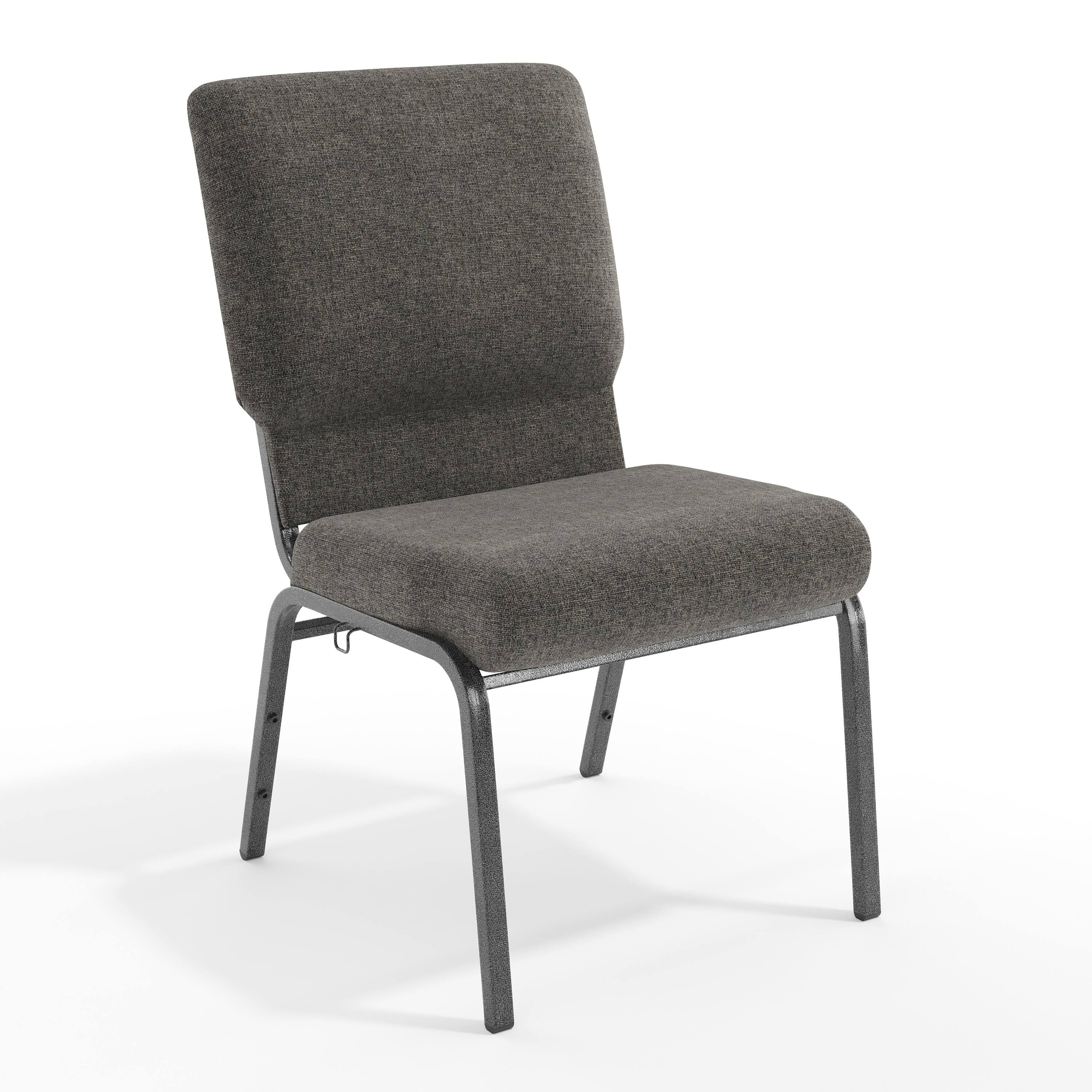 Charcoal Gray Fabric/Silver Vein Frame