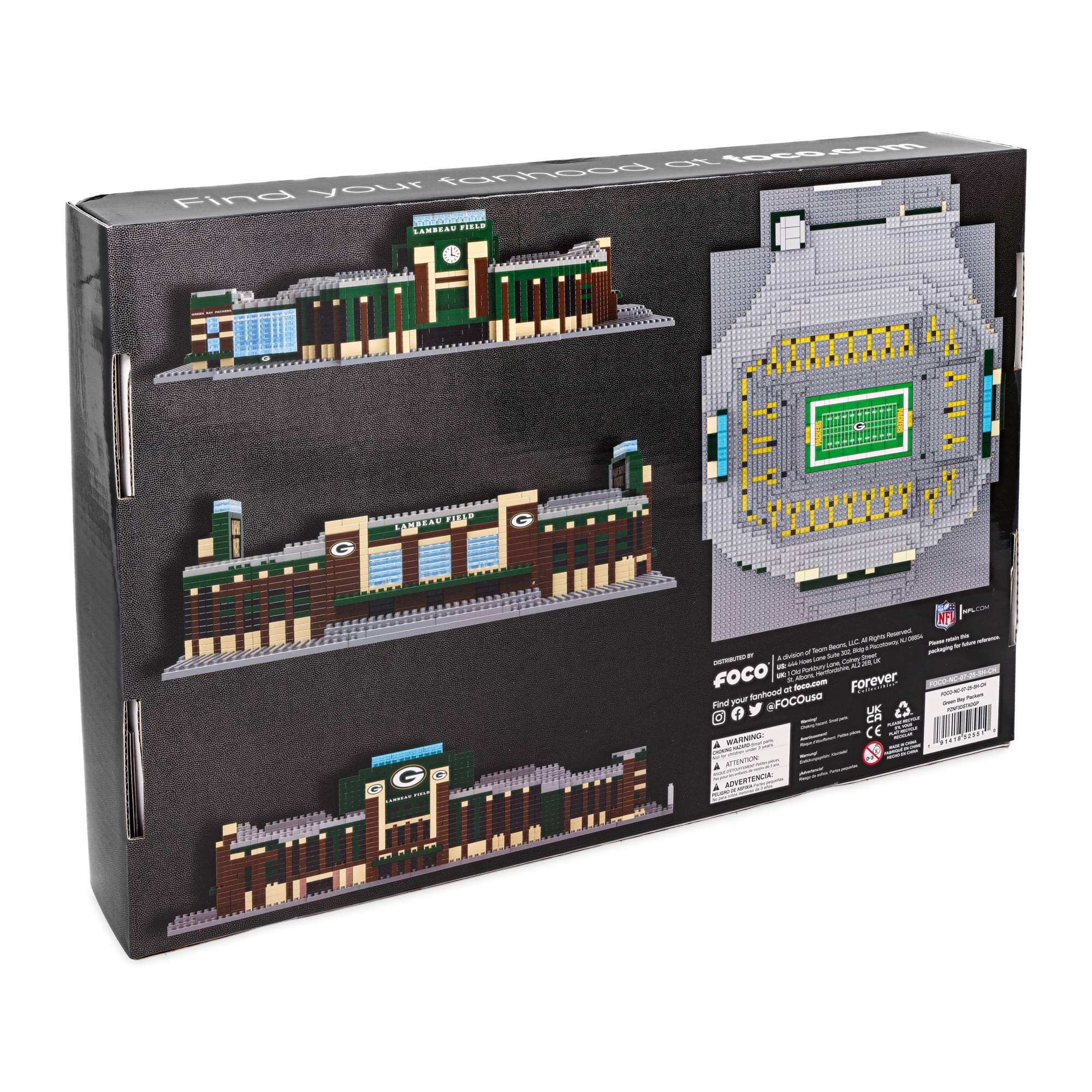 Find your fandom at fccusa.com

Lambeau Field

FOCO

Find your fandom at fccusa.com

Forever

WARNING

ATTENTION

ADVERTENCIA