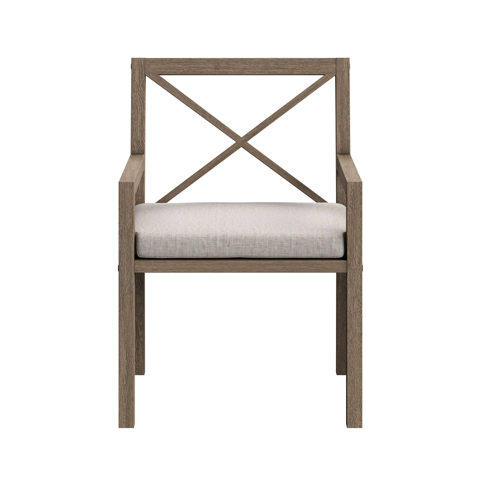 Alt View 4. Modway - Northlake 9-Piece Outdoor Teak Wood Dining Set - 8 Seats, 83-inch Rectangular Table - Pebble.