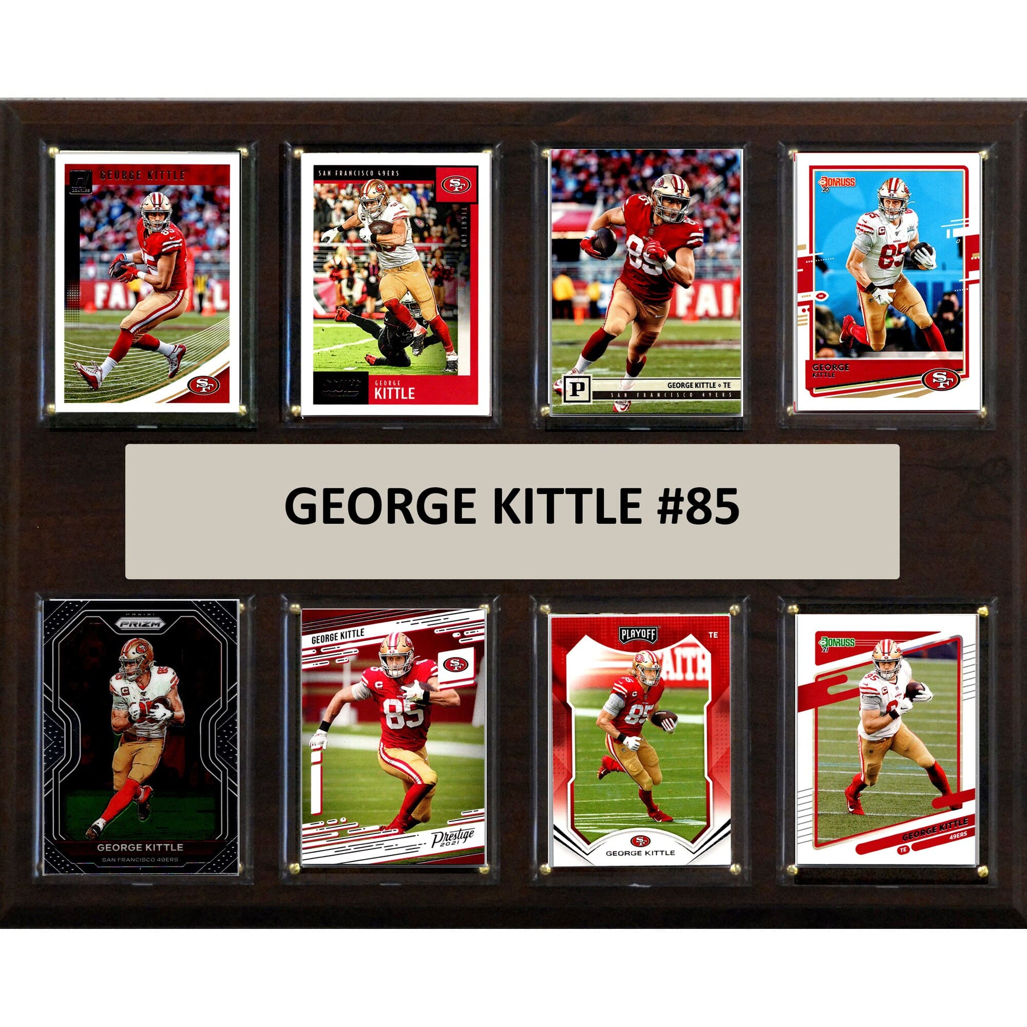 "C&I Collectibles - George Kittle San Francisco 49ers 12"" x 15"" Trading Card Plaque - Multicolor" price history on PriceWatchPro