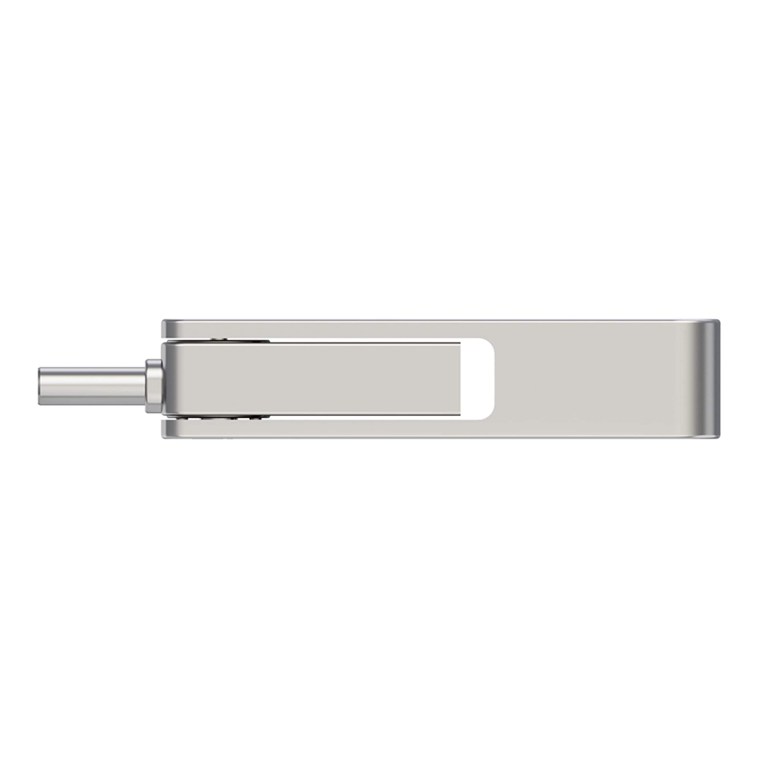Alt View 12. PNY - 128GB DUO LINK USB 3.2 Type-C Dual Flash Drive - Silver.