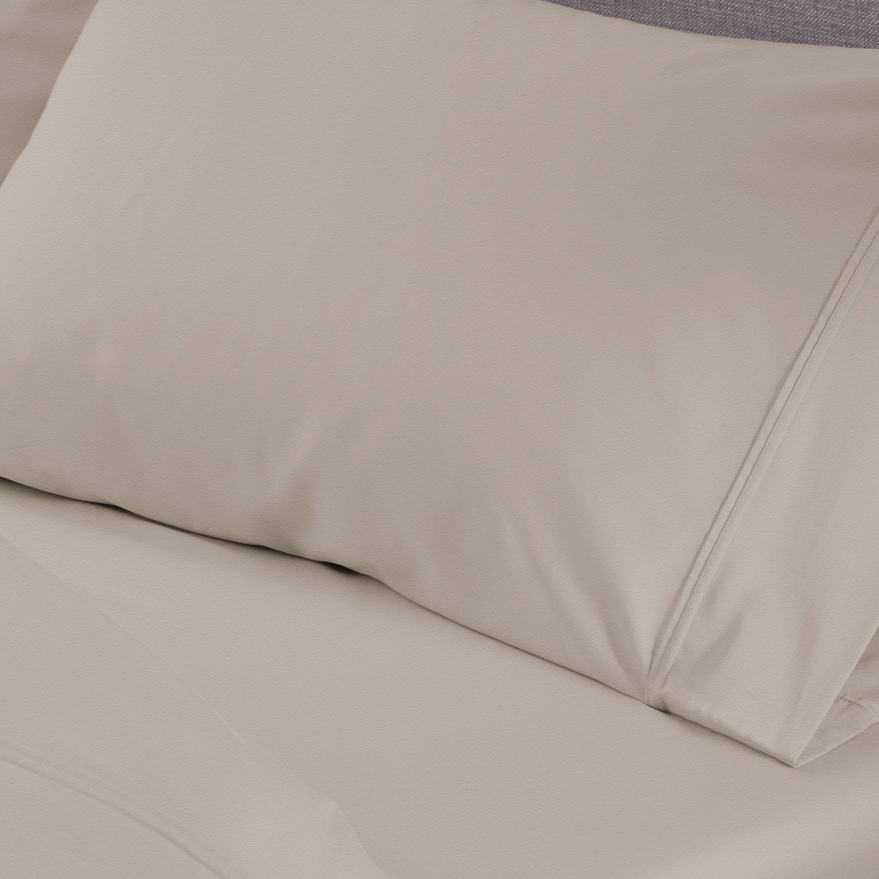 Alt View 3. Bedgear - Hyper-Wool Flannel Pillowcase Set - Light Grey, Queen - light-grey.