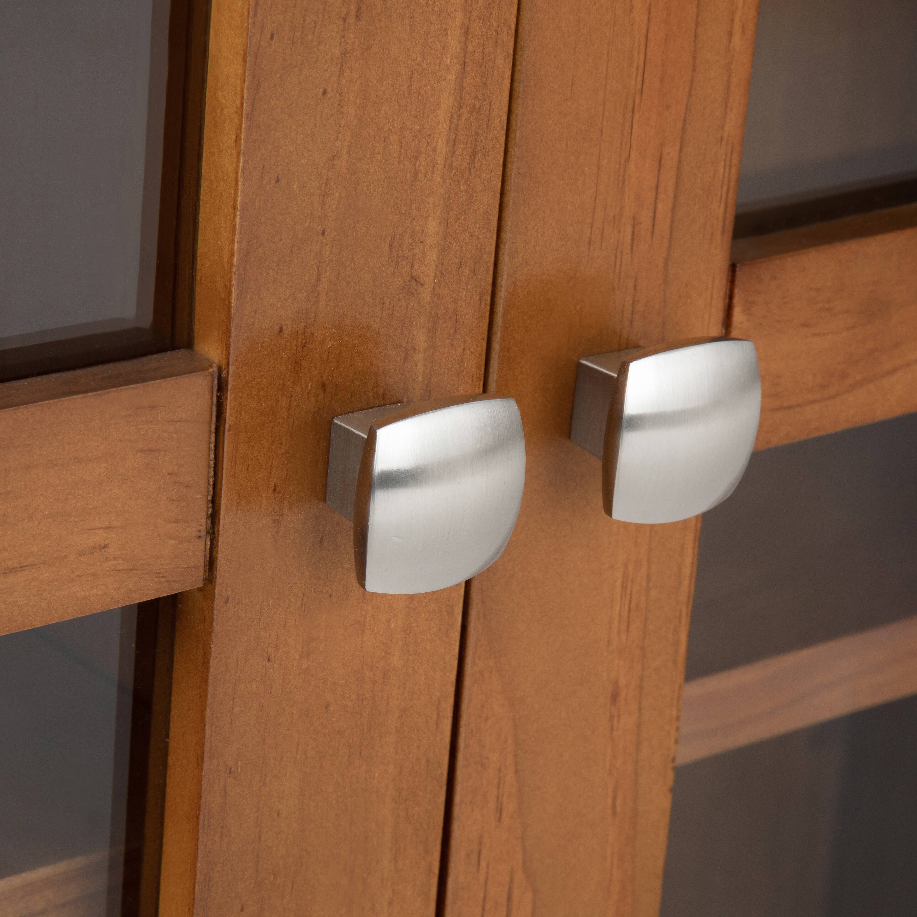 Alt View 14. Simpli Home - Acadian Entryway Storage Cabinet - Light Golden Brown.