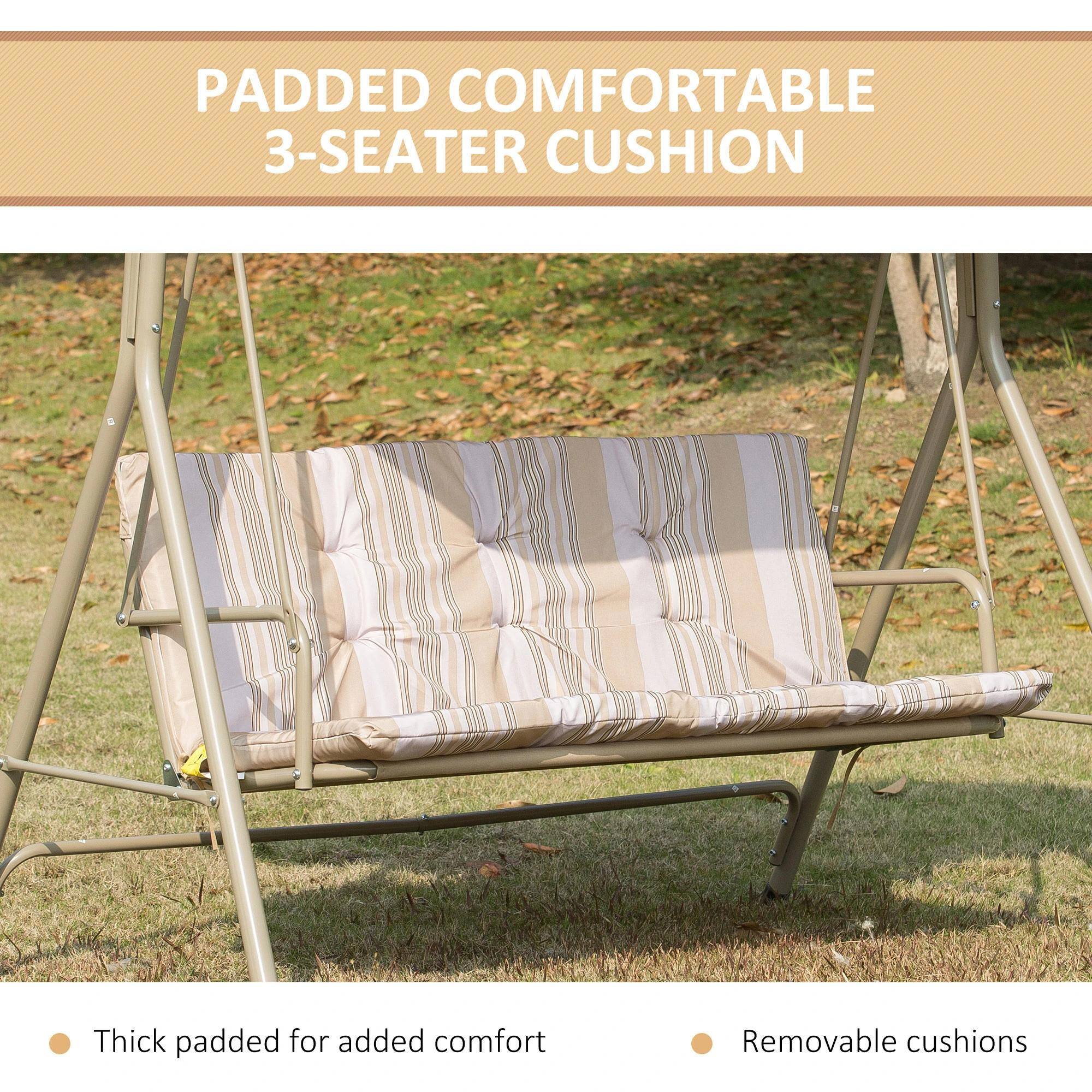Padded Comfortable 3-Seater Cushion

- Thick padded for added comfort
- Removable cushions