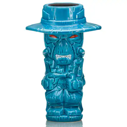 Front. Star Wars - Geeki Tikis Star Wars: The Book Of Boba Fett Cad Bane Ceramic Mug | 18 Ounces - Blue.