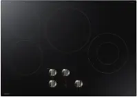 Samsung - 30" Built-In Electric Cooktop with 4 Burners and ENERGY STAR® Certified - Black - Front_Zoom