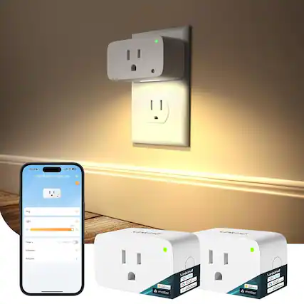 15:00 L at + d Smart Plug with Night Light
Plug
Light
Timer
Schedule
Routines
Linkind
Matter
30W0
Schedule Routines
Linking
Matter