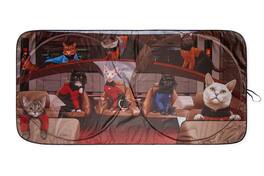 Surreal Entertainment - Star Trek: The Next Generation Cats Sunshade for Car Windshield | 64 x 32 Inches - Red