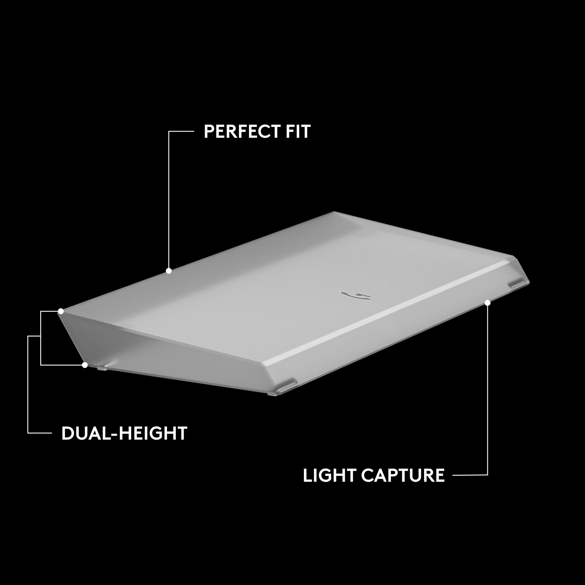 PERFECT FIT  
DUAL-HEIGHT  
LIGHT CAPTURE