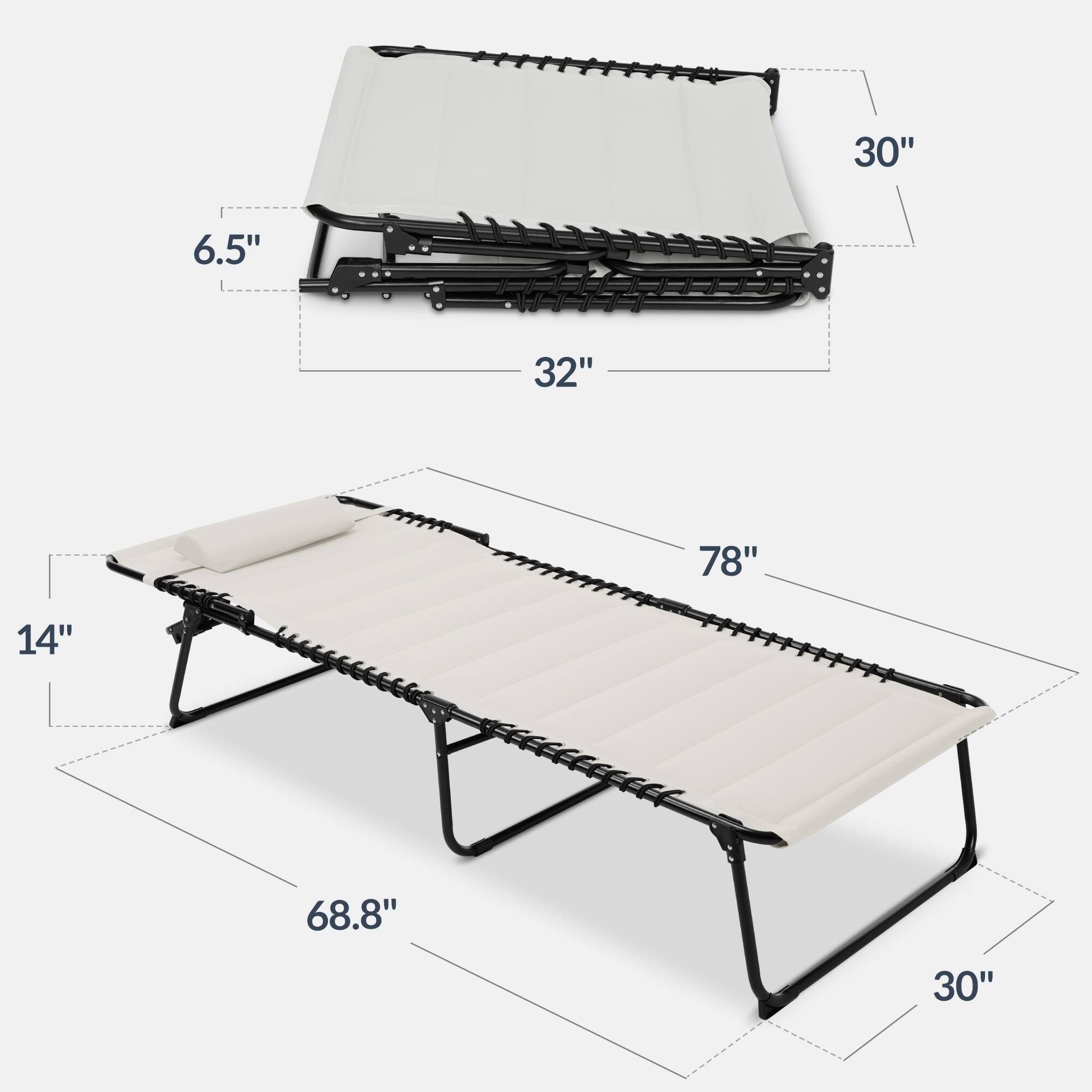 30" 6.5" 32" 78" 14" 68.8" 30"
