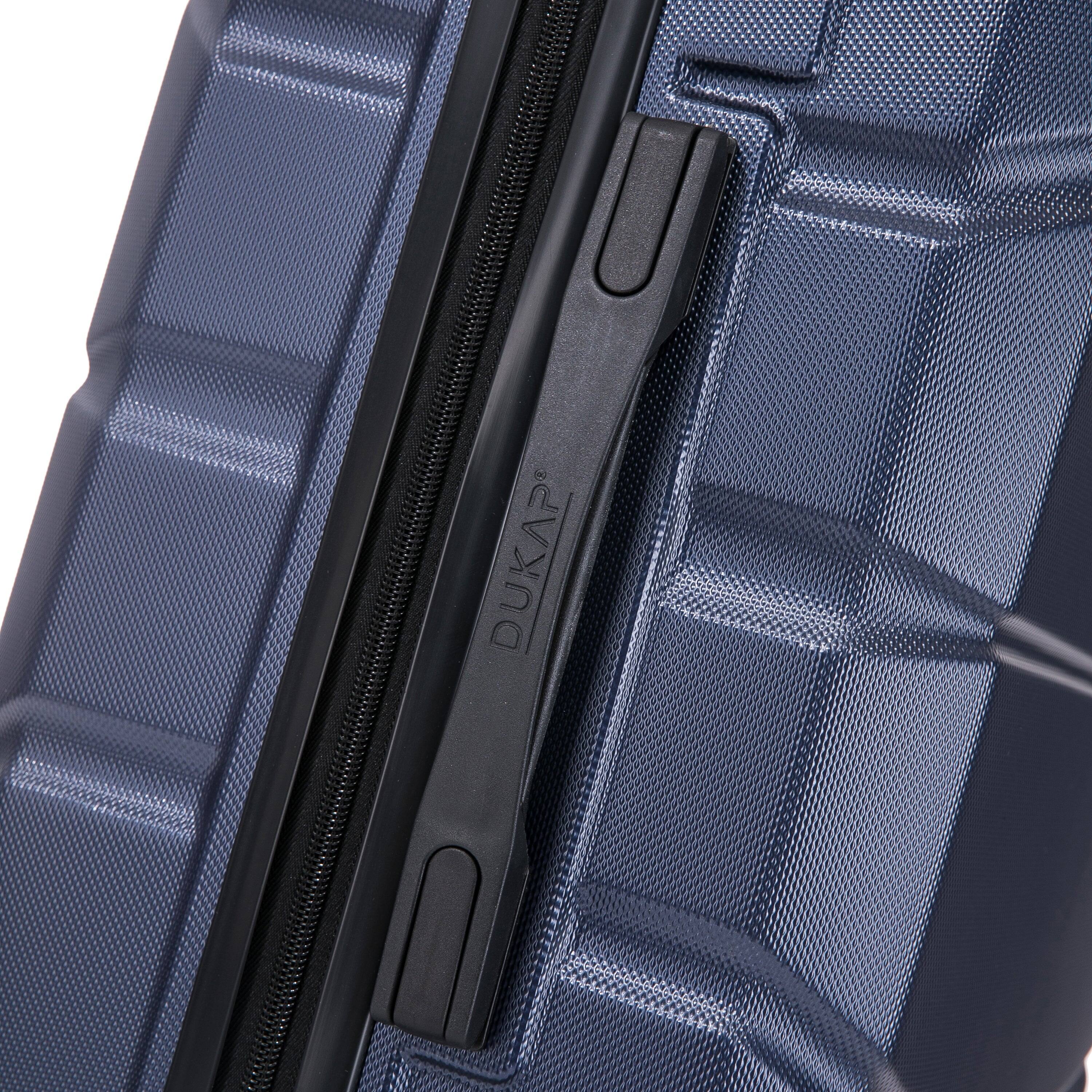 Alt View 5. DUKAP - Sense Lightweight Hardside Spinner 3 Piece Luggage Set  20"/24"/28" - BLUE.