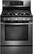 Front. LG - 5.4 Cu. Ft. Freestanding Gas Convection Range - Black Stainless Steel.