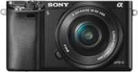 Front Zoom. Sony - Alpha a6000 Mirrorless Camera with 16-50mm Retractable Lens - Black.