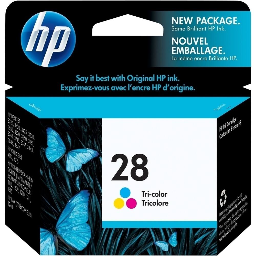Front. HP - 28 Standard Capacity - Yellow/Cyan/Magenta Ink Cartridge - Multicolor.