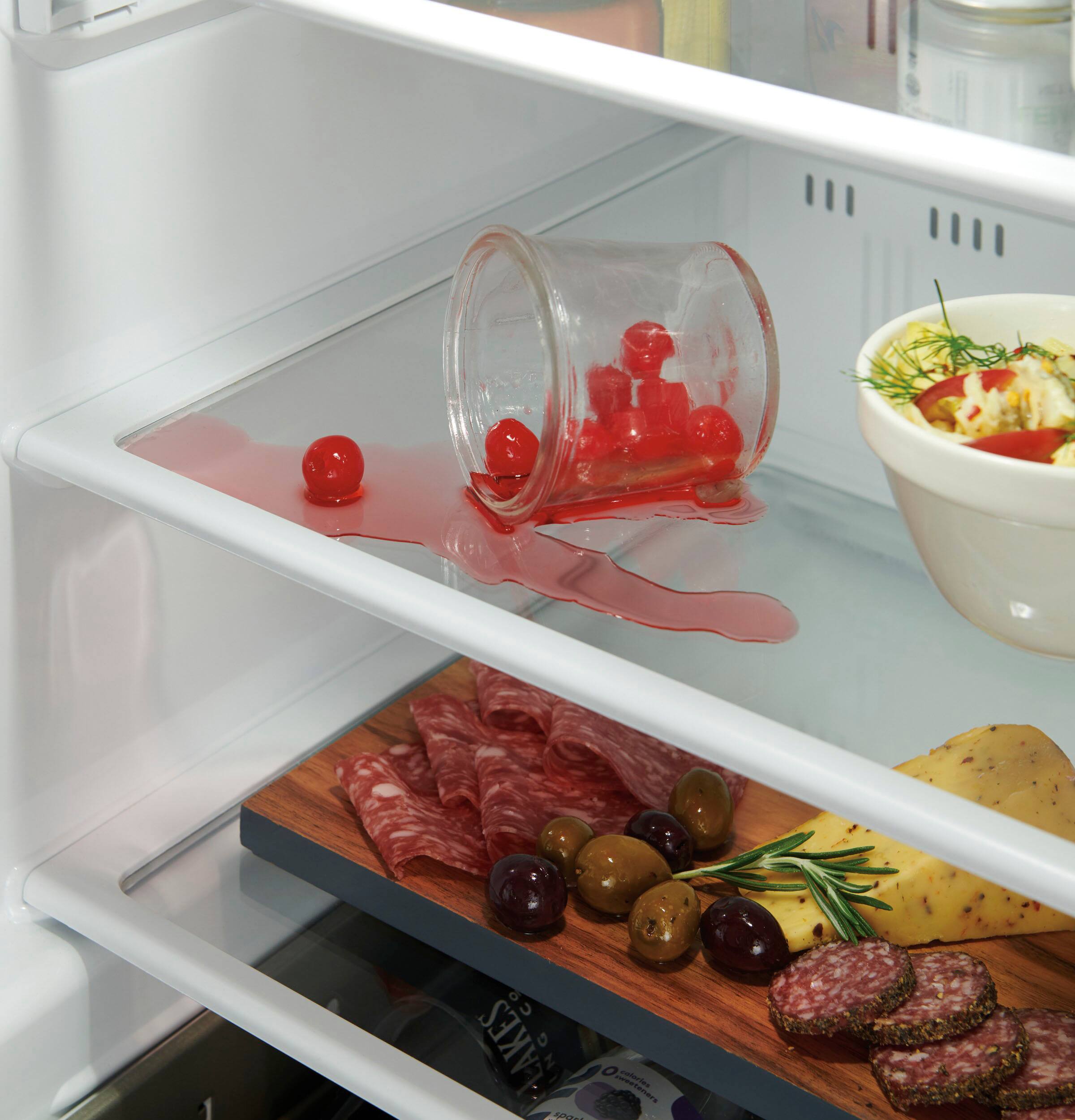 Alt View 13. Monogram - 126-Can Beverage Cooler - Custom Panel Ready.