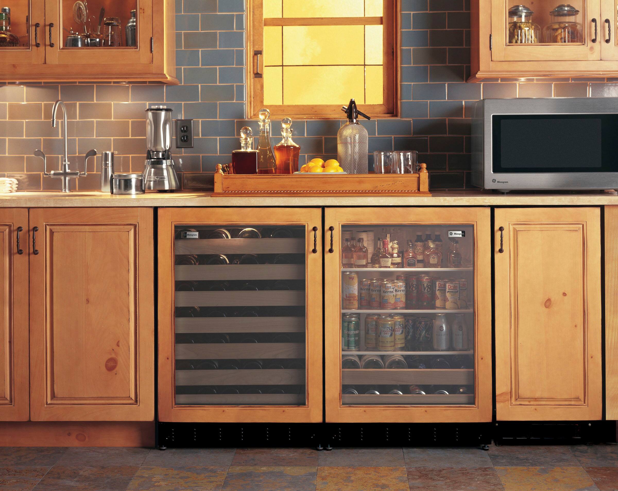 Alt View 15. Monogram - 126-Can Beverage Cooler - Custom Panel Ready.