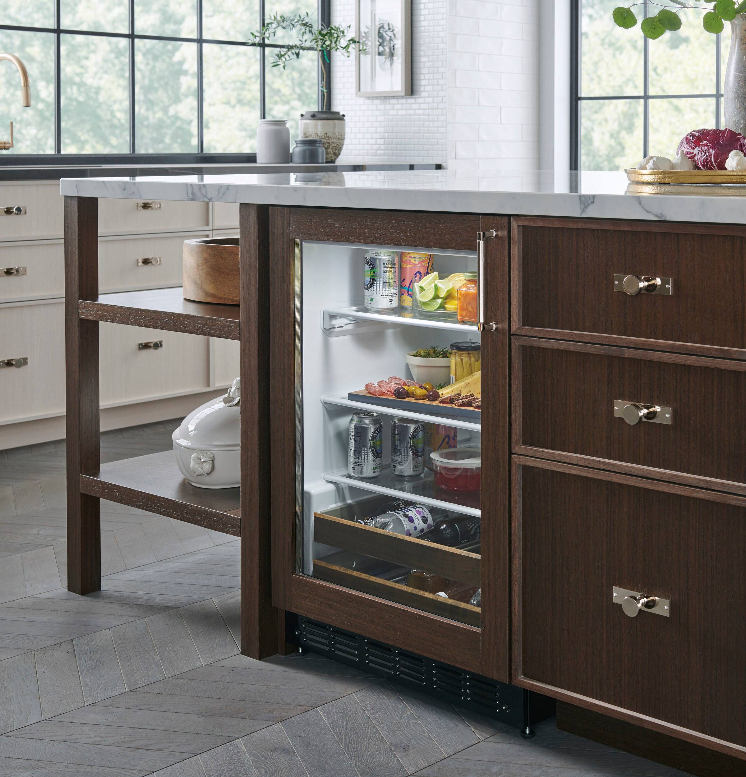 Alt View 19. Monogram - 126-Can Beverage Cooler - Custom Panel Ready.