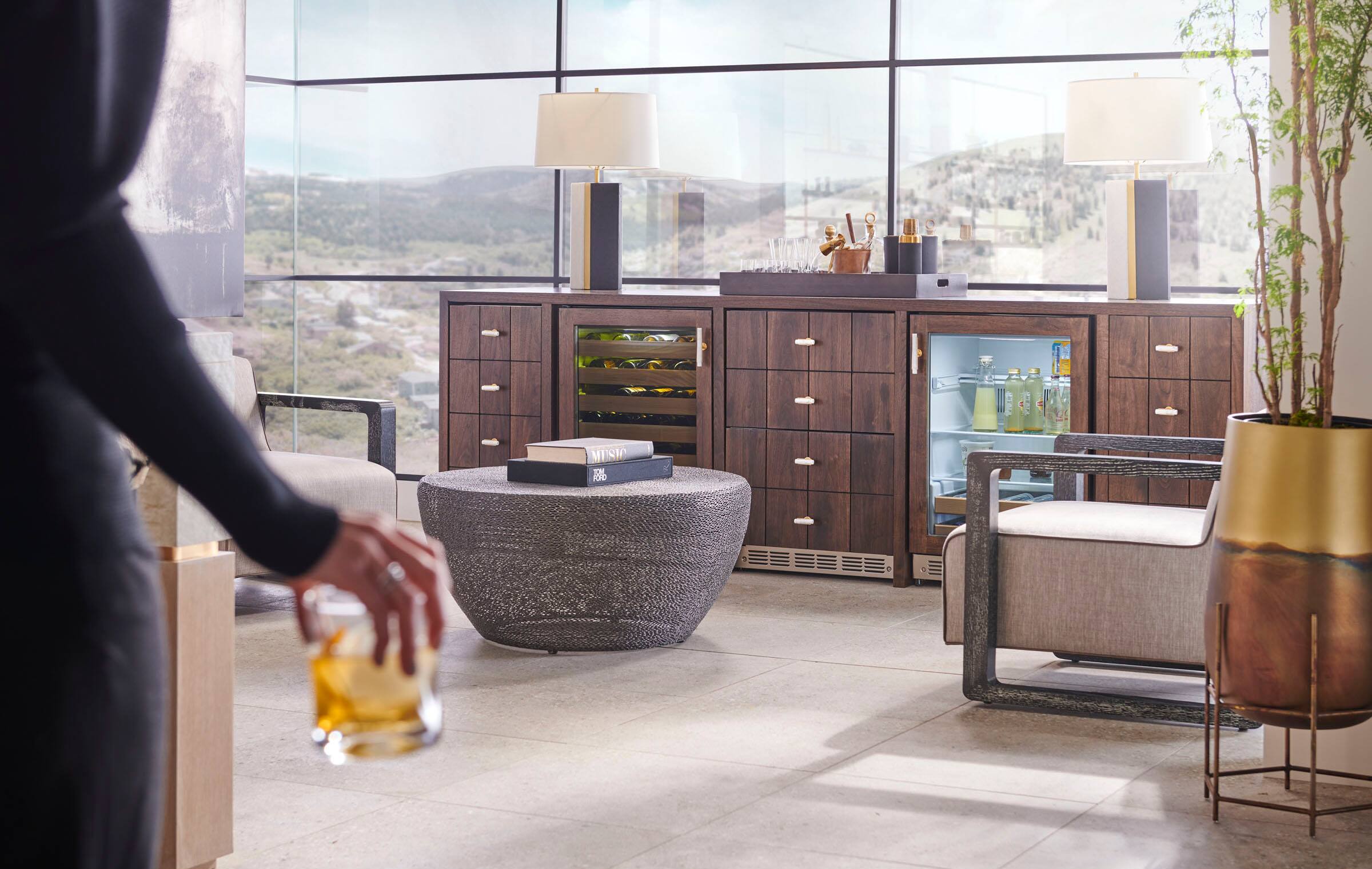 Alt View 22. Monogram - 126-Can Beverage Cooler - Custom Panel Ready.