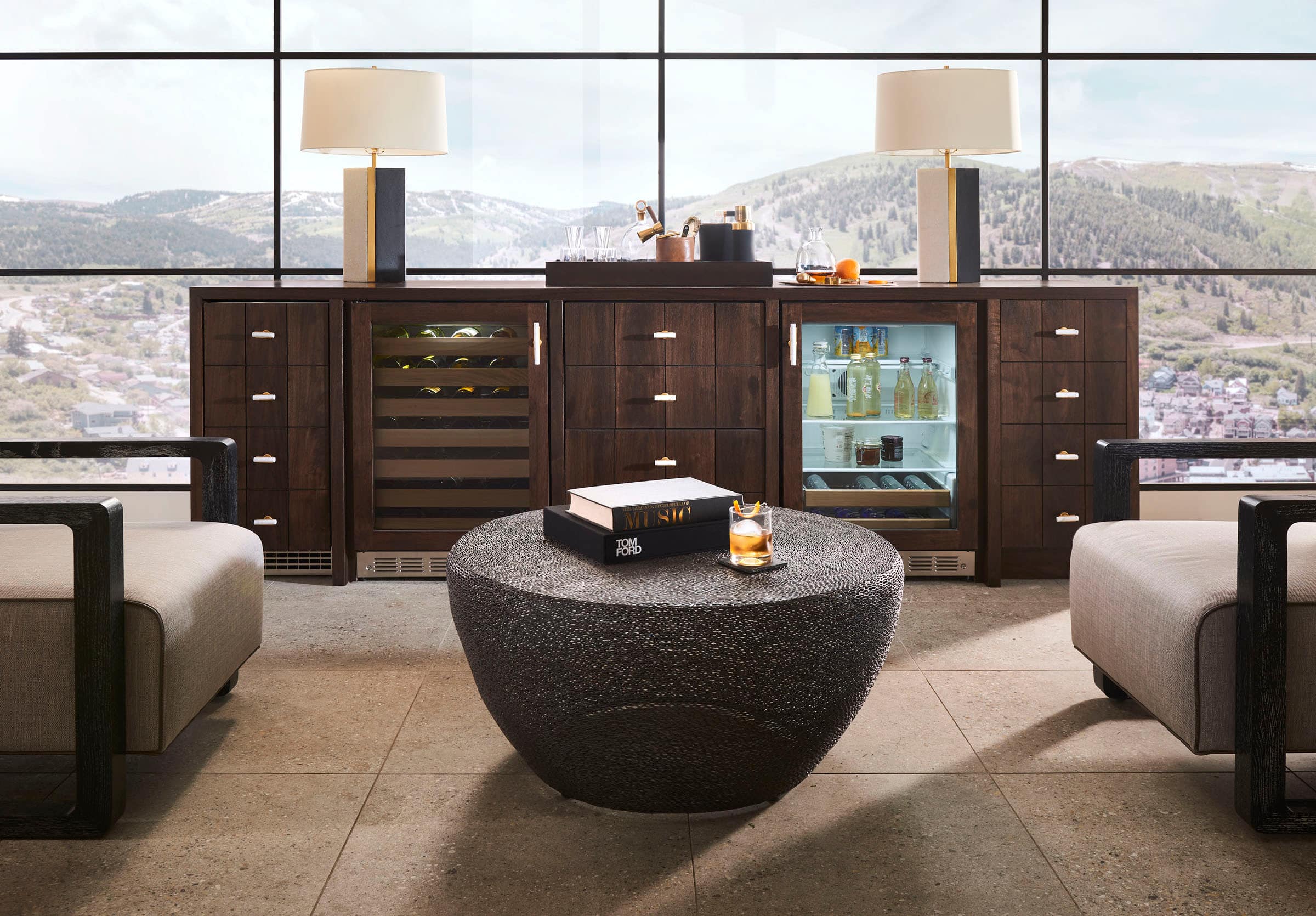 Alt View 23. Monogram - 126-Can Beverage Cooler - Custom Panel Ready.