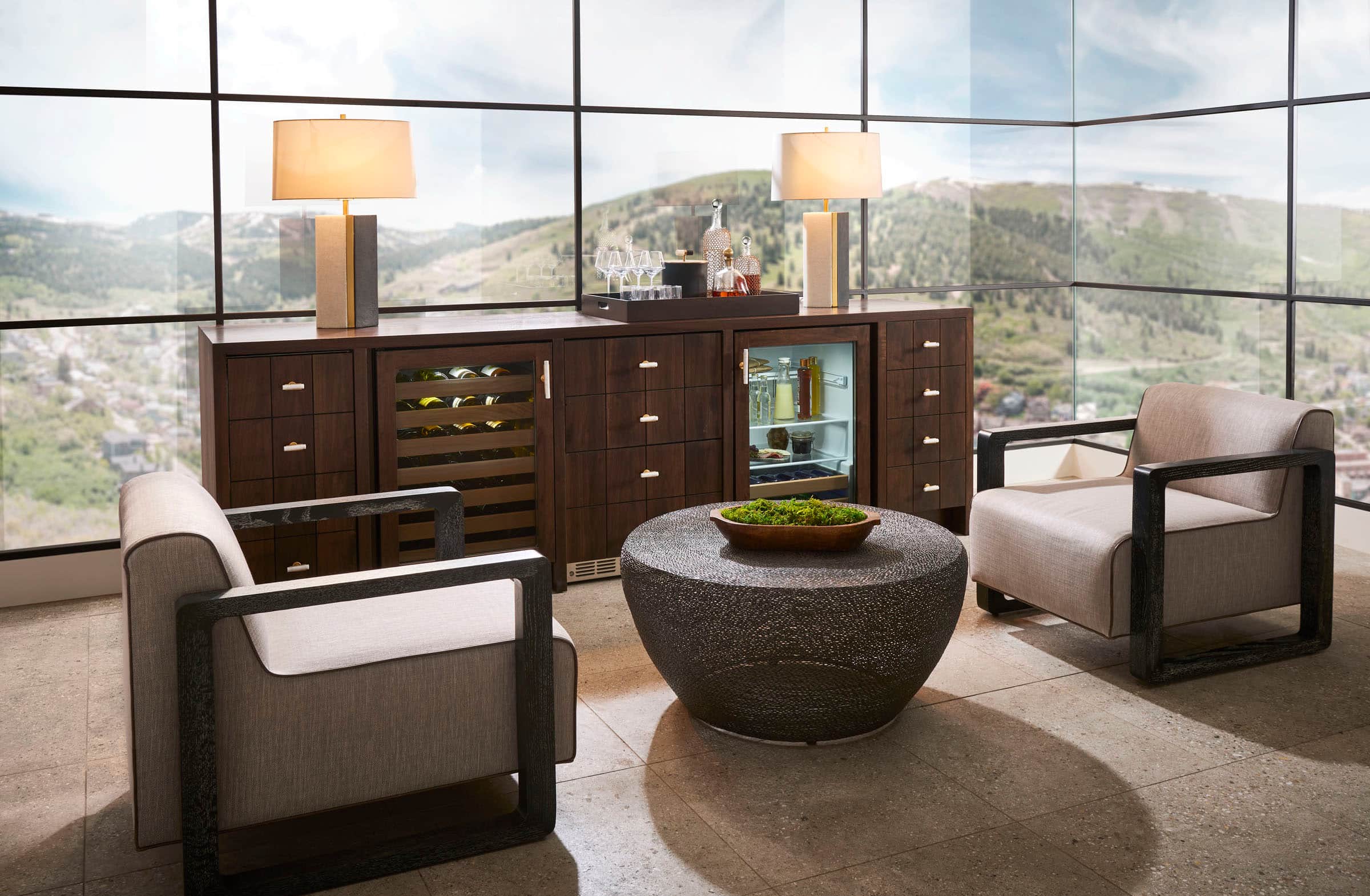 Alt View 27. Monogram - 126-Can Beverage Cooler - Custom Panel Ready.