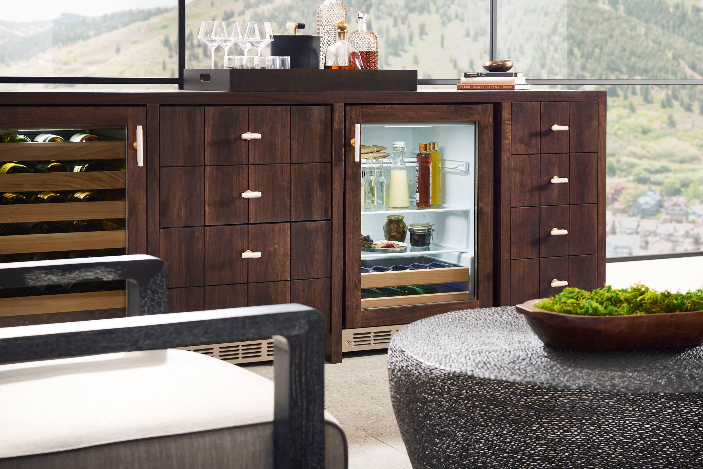 Alt View 29. Monogram - 126-Can Beverage Cooler - Custom Panel Ready.