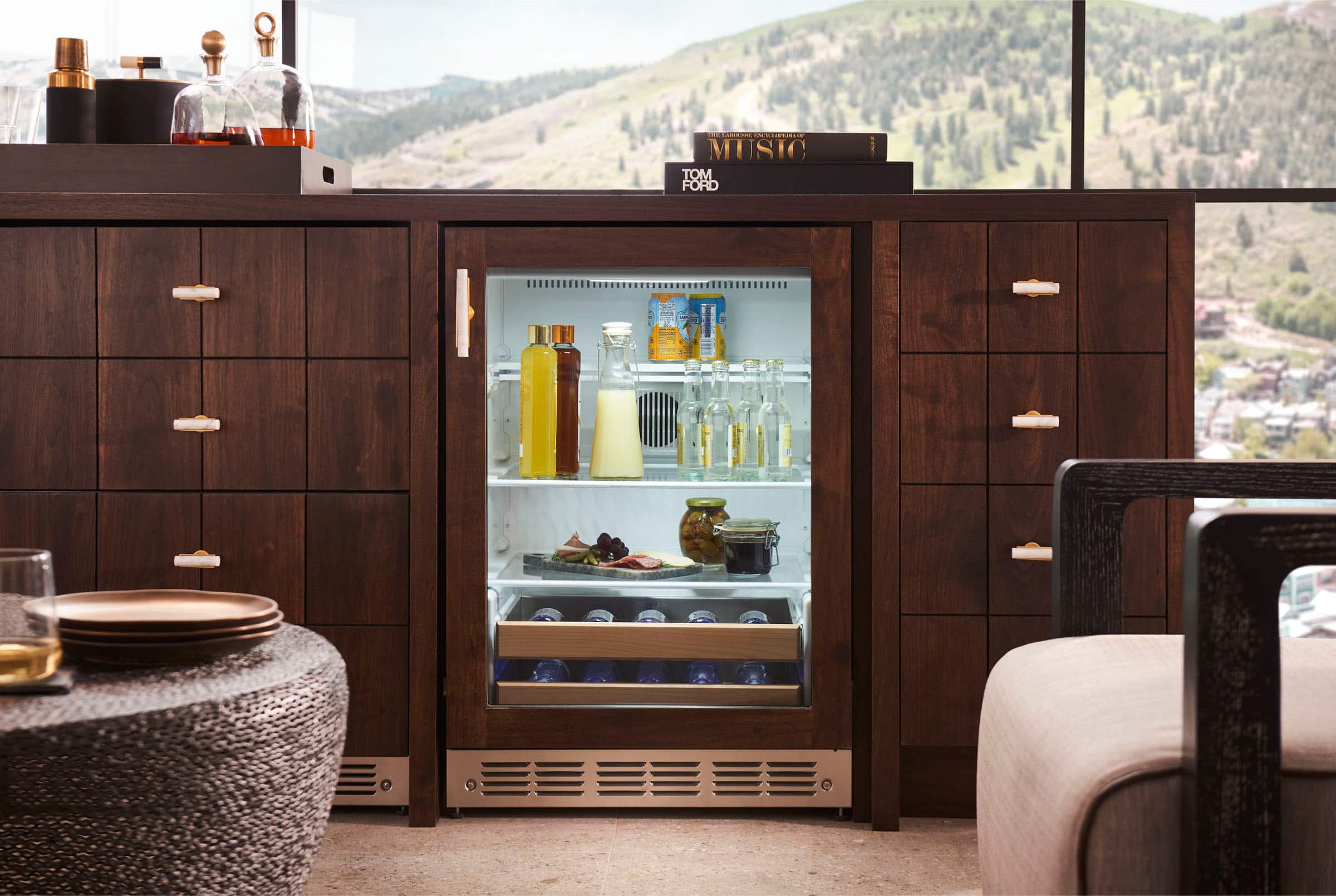 Alt View 30. Monogram - 126-Can Beverage Cooler - Custom Panel Ready.