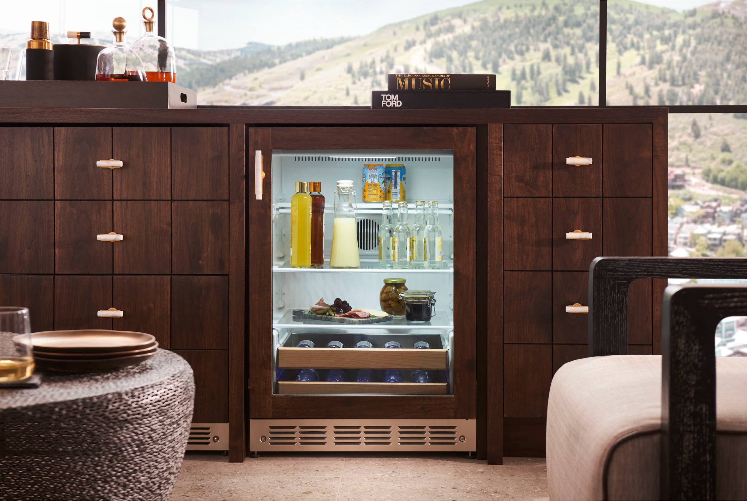 Alt View 30. Monogram - 126-Can Beverage Cooler - Custom Panel Ready.