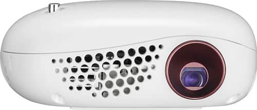 LG - Wireless LED Minibeam DLP Projector - White - Larger Front