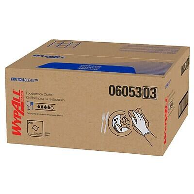 "WypAll - CriticalClean Foodservice Cloths, 12.5"" x 23.5"", 200 Sheets/Box (06053) - White" price history on PriceWatchPro
