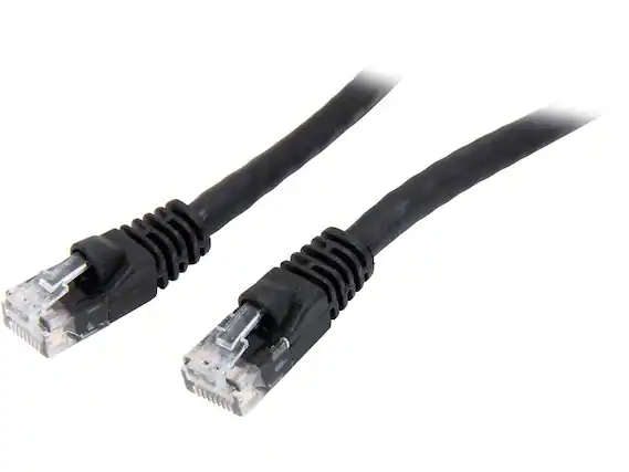 Front. Nippon Labs - Nippon Labs CAT6MB-100BK 100 ft. Cat 6 Black UTP Injection Molded Boot Patch 100ft Cables 100 feet - OEM.