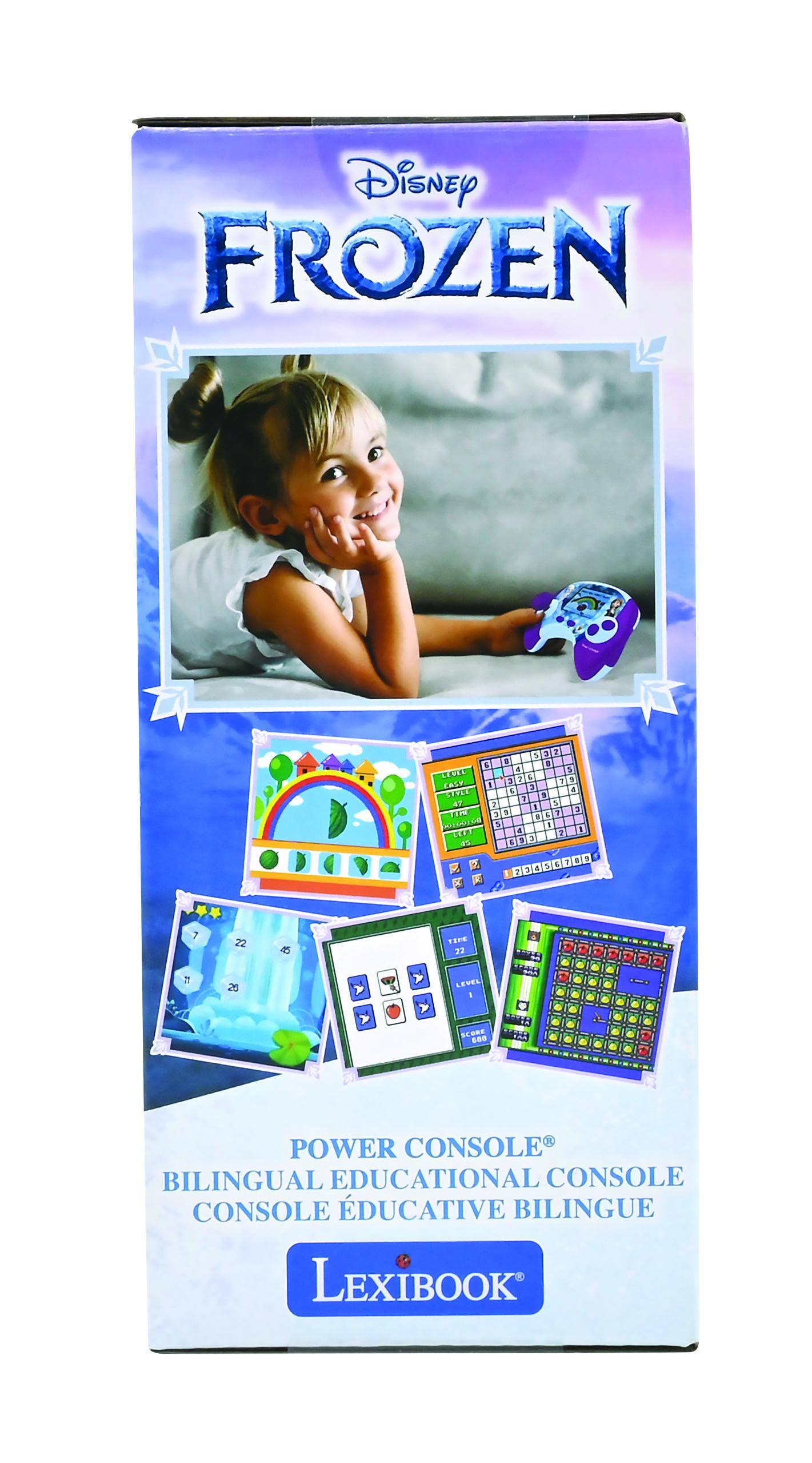 Disney FROZEN  
POWER CONSOLE  
BILINGUAL EDUCATIONAL CONSOLE  
CONSOLE ÉDUCATIVE BILINGUE  
LexiBook