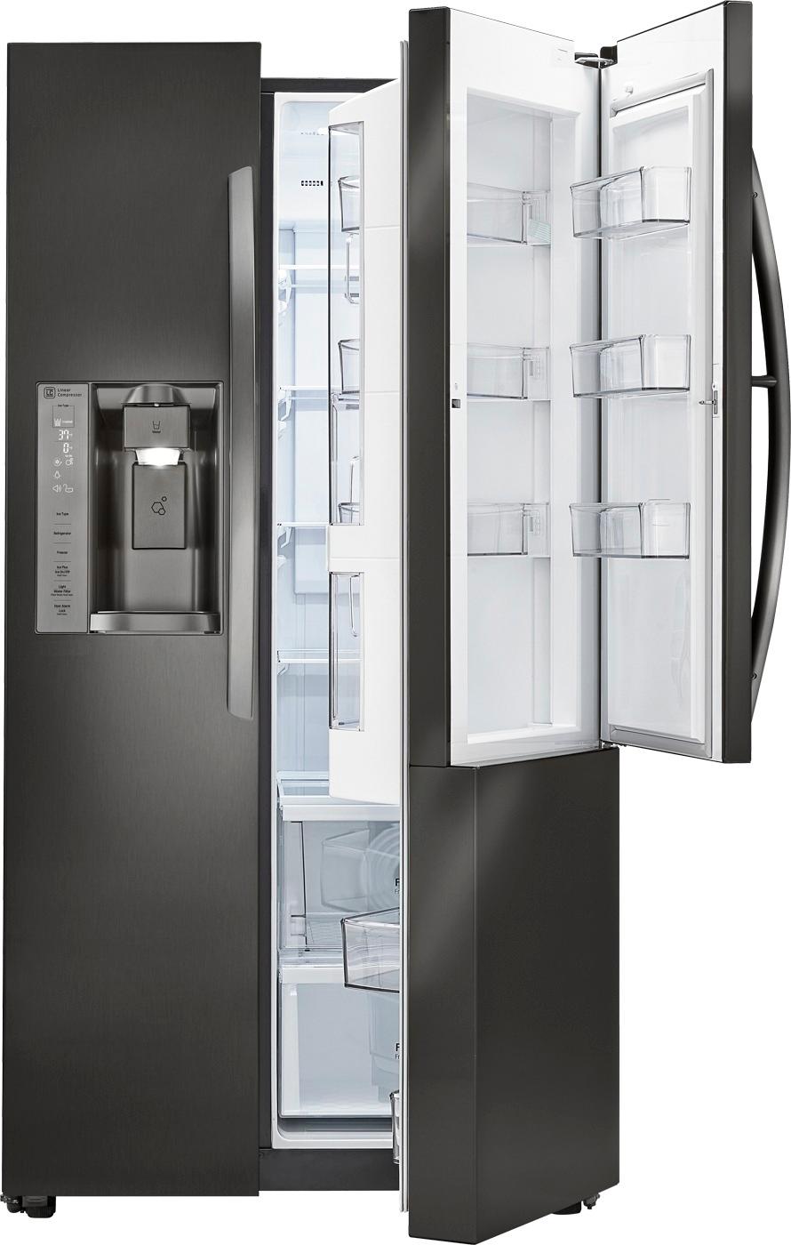 Best Buy: LG 26 Cu. Ft. Door-in-Door Side-by-Side Refrigerator with ...