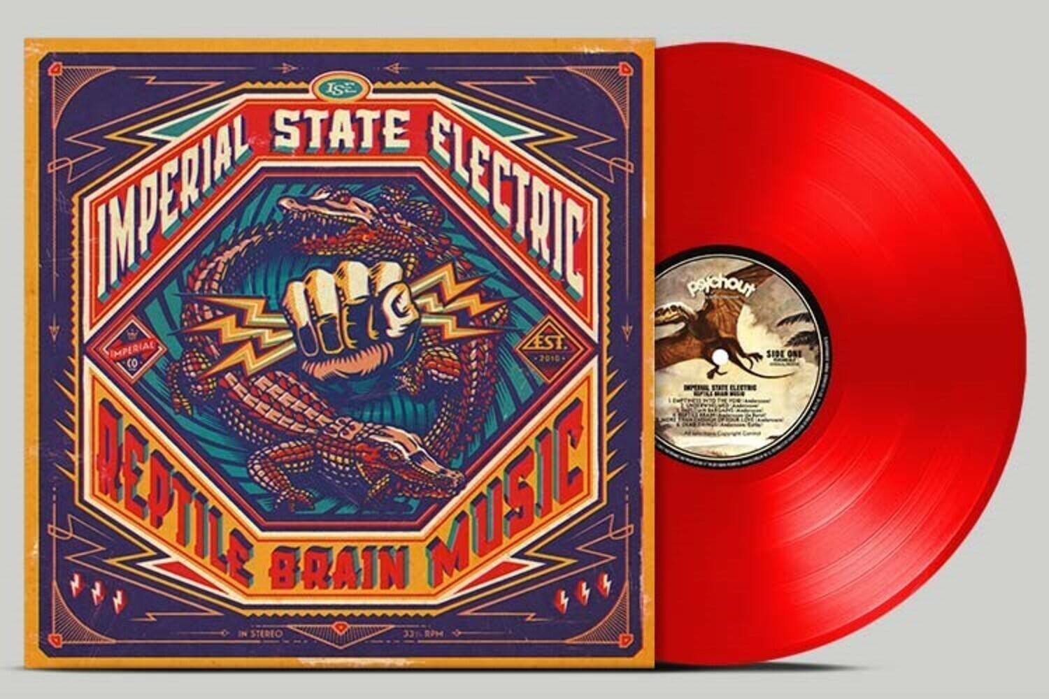 IMPERIAL STATE ELECTRIC  
REPTILE BRAIN MUSIC  
EST. 2018  
SIDE ONE  
IN STEREO  
33 1/3 RPM  

psychout  
2018